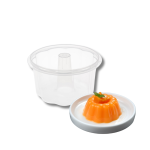 Caixa Plástica Reutilizável para Pudim 0.5kg 12cm – Norpack