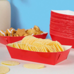 Bandeja Cartão para Festas Vermelha Pack 10 unidades – Norpack