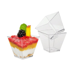 Taça Plástica Transparente Sobremesa Pack 50 unidades – Norpack