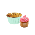 Copo Papel Queques/ Cupcake/Pastelaria Menta Verde 5x6,5x4cm - Pack 50 – Norpack