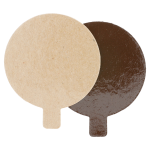 Prato de Cartão para Pastelaria Diversa Chocolate / Creme 8Cm - Pack 200 – Norpack