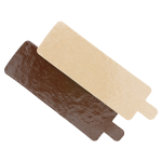 Prato de Cartão para Pastelaria Diversa Chocolate / Creme 4,5 x 13Cm - Pack 200 – Norpack