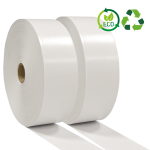 Rolo Fita Papel Gomada Branca Lisa 70grs. 60mmx200mts SEM ADESIVO ♲100% Ecológico♲ – Norpack