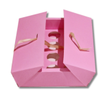 Caixa Cartolina Rosa Chiclete c/ Manga Cartolina p/ 12 Brigadeiros – Norpack - Image 8