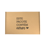 Caixa Postal Kraft "Este Pacote Contém Amor" – Envio de Encomendas com Estilo – Norpack - Image 10