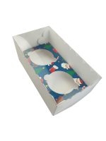 Caixa Cartolina C/ Tampa PVC 2 Cupcakes Natal – Norpack - Image 2