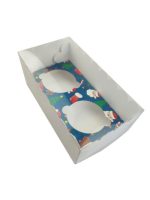 Caixa Cartolina C/ Tampa PVC 2 Cupcakes Natal – Norpack - Image 4