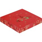 Caixa Cartão Calendário Advento Mosaico Natal c/ 24 janelas picotadas 36x36x6cm – Norpack - Image 3