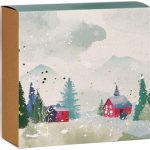 Caixa Cartão Cabaz Kraft c/ Manga Natal Floresta 21x21x9cm – Norpack - Image 3