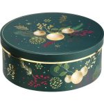 Caixa Cartão Presente Redonda Verde Natureza Encantada 25x25x10cm – Norpack