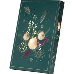 Caixa Cartão Verde Calendário do Advento Natal Natureza Encantada c/ 24 janelas picotadas 21,2x30,4x3,1cm – Norpack
