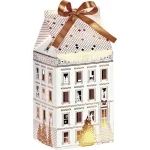 Caixa Cartão Cabaz / Presente Branca Natal Cidade Festiva c/ Fita Cetim 12x10x23,5cm – Norpack - Image 2