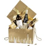 Caixa Cartão Cabaz / Presente Dourada Natal 18x18x19,5cm – Norpack - Image 4