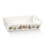 Tabuleiro Cartão Branco Pai Natal 40x30x12cm – Norpack