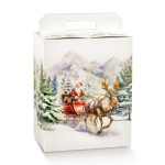 Caixa Cartão Cabaz / Presente Cabaz Branca C/ Pega Pai Natal 305x225x350mm – Norpack