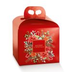 Caixa Cartão Cabaz / Presente / Panettone Vermelha Merry Christmas 245x245x130mm – Norpack