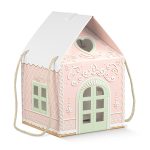 Caixa Cartão Rosa Casinha 200x200x180mm – Norpack