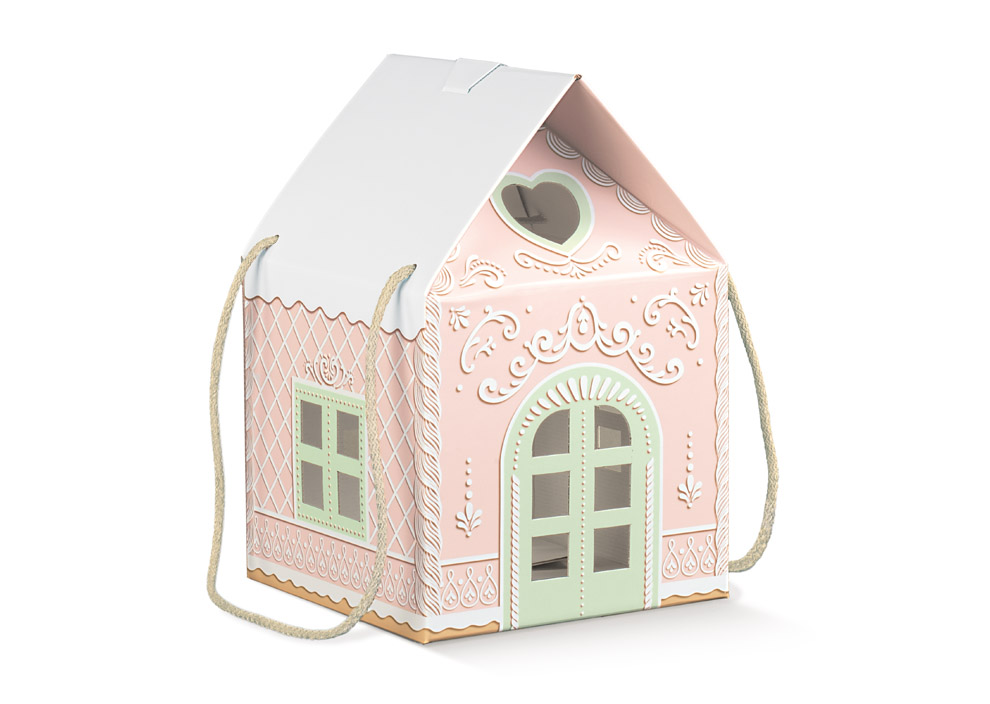 170100000269.jpg Caixa Cartão Rosa Casinha 200x200x180mm – Norpack - Image 1