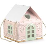 Caixa Cartão Rosa Casinha 245x245x150mm – Norpack
