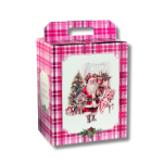 Caixa Cartão Cabaz / Presente Vermelha / Branca Pai Natal c/ Pega 430x240x345mm – Norpack