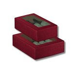 Caixa Cartão Bordeaux 3 Garrafas c/ janela 340x280x90mm – Norpack