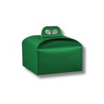 Caixa Cartão Panettone Verde c/ bolinhas 245x245x130mm – Norpack