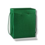 Caixa Cartão Presente Verde c/ bolinhas c/ cordão 330x250x350mm – Norpack