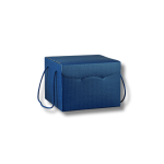 Caixa Cartão Presente Azul c/ bolinhas c/ cordão 245x245x180mm – Norpack