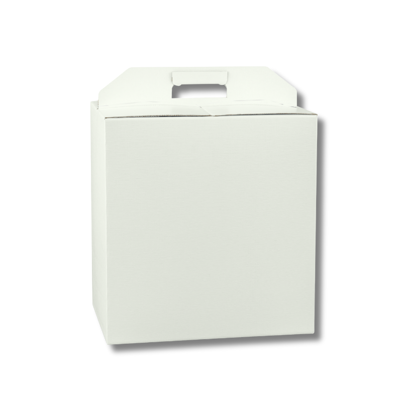 170100000443.jpg.png Caixa Cartão Cabaz / Presente Branca c/ Pega 305x225x350mm – Norpack - Image 1