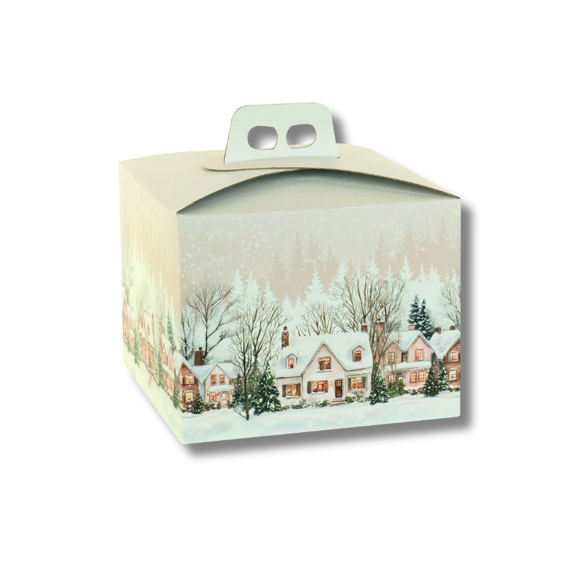 170100000457.png Caixa Cartão Panettone Creme Casinhas Natal 245x245x190mm – Norpack - Image 1