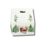 Caixa Cartão Presente Branca Pai Natal c/ pega 330x250x390mm – Norpack