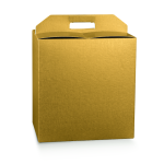 Caixa Cartão Cabaz / Presente Dourada c/ Pega 520x310x355mm – Norpack