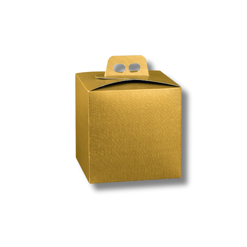 170100000481.png Caixa Cartão Panettone Dourada 160x160x140mm – Norpack - Image 1