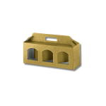 Caixa Cartao 3 Frascos Dourada 190x60x90mm – Norpack