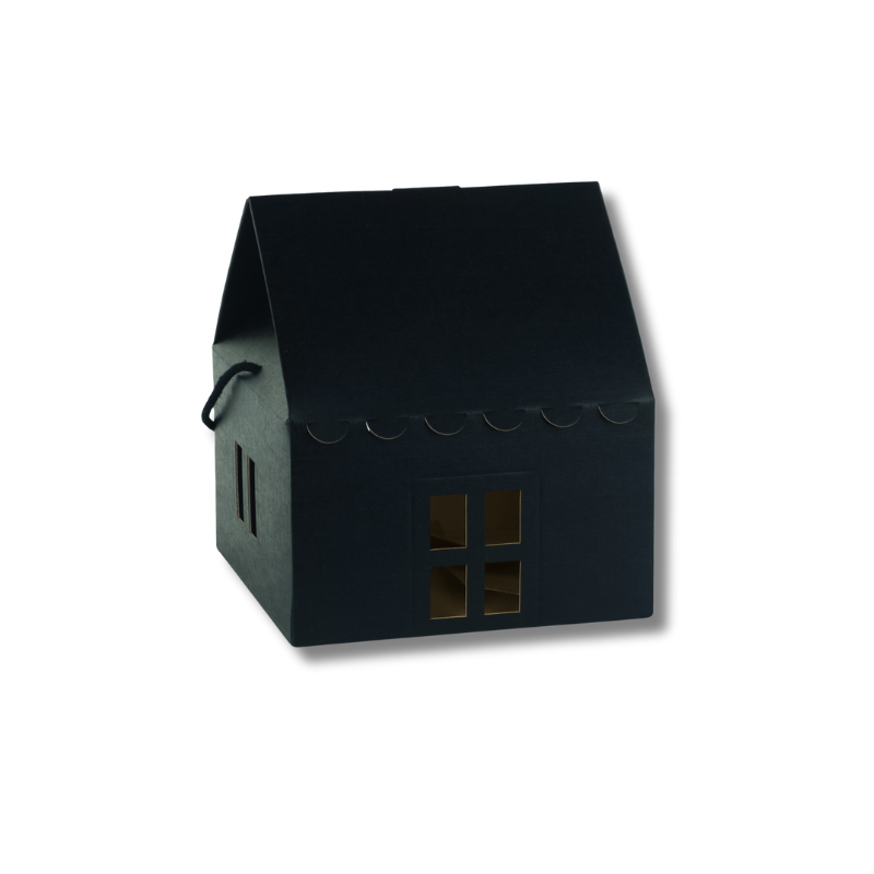 170100000492.png Caixa Cartão Casinha Preta c/ cordão 245x245x150mm – Norpack - Image 1