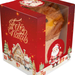 Caixa Cartolina Mini Panettone Natal Encantado Pack 5 unidades – Norpack