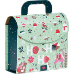 Caixa Cartão Presente Natal Jardim de Inverno c/ Asa 21x7,5x19,5cm – Norpack
