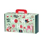 Caixa Cartão Natal Jardim de Inverno c/ pega 33x18,5x9,5cm – Norpack