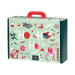 Caixa Cartão Natal Jardim de Inverno c/ pega 34,2x25x11,5cm – Norpack