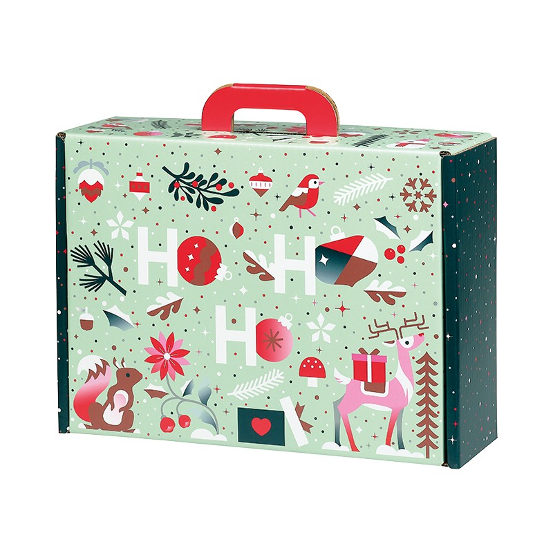 170100000542.jpg Caixa Cartão Natal Jardim de Inverno c/ pega 34,2x25x11,5cm – Norpack - Image 1