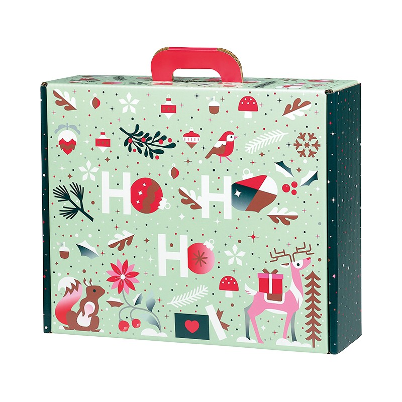 170100000543.jpg Caixa Cartão Natal Jardim de Inverno c/ pega 38,4x32,5x11,5cm – Norpack - Image 1