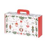 Caixa Cartão Natal Vermelho Encantado c/ pega 33x18,5x9,5cm – Norpack