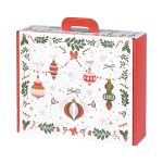 Caixa Cartão Natal Vermelho Encantado c/ pega 38,4x32,5x11,5cm – Norpack