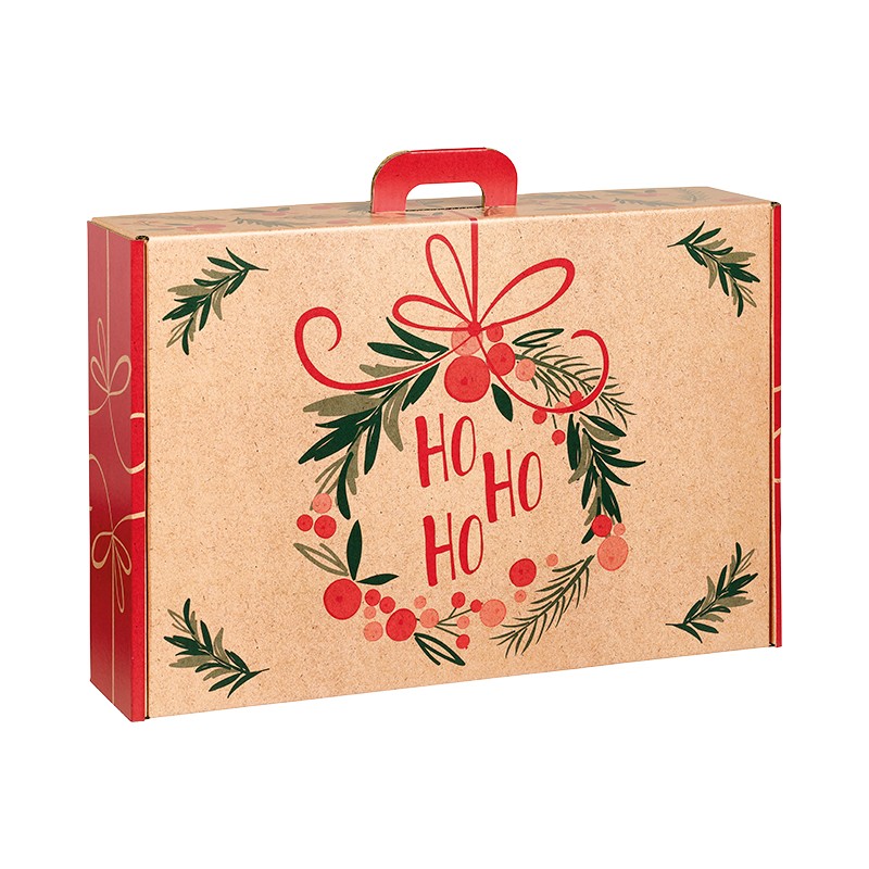 170100000551.jpg Caixa Cartão Natal Ho Ho Ho c/ pega 54x36x12,5cm – Norpack - Image 1