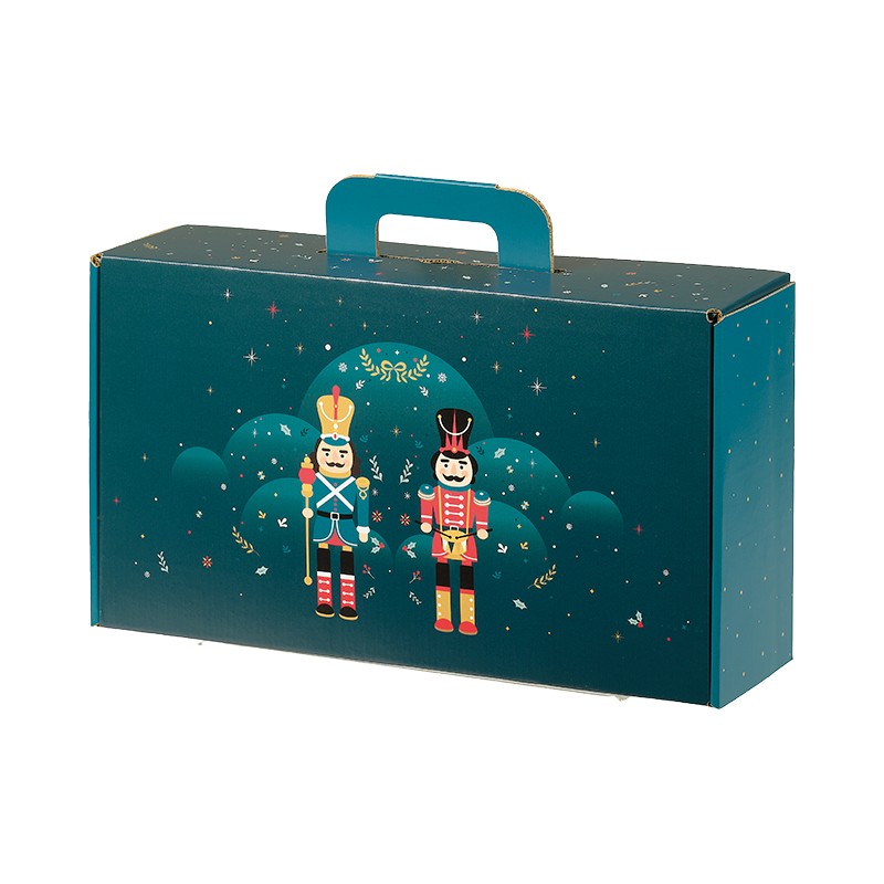 170100000553.jpg Caixa Cartão Natal Quebra Nozes c/ pega 33x18,5x9,5cm – Norpack - Image 1