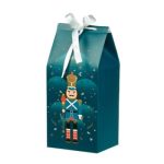 Caixa Cartão Cabaz / Presente Natal Quebra Nozes c/ Fita Cetim 12x10x23,5cm – Norpack - Image 2