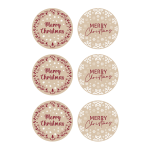 Etiquetas Adesivas Brancas NATAL – Pack 10 folhas x 6 Etiquetas – Norpack