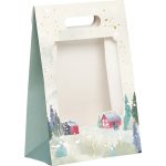 Saco Papel Branco Natal Floresta 20x10x29cm (C x L x A) – Norpack