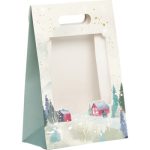 Saco Papel Branco Natal Floresta 20x10x29cm (C x L x A) – Norpack - Image 5