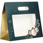 Saco Papel Natal Verde Natureza Encantada c/ pega 20x10x17cm – Norpack